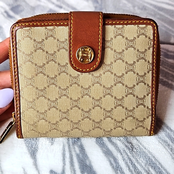 Celine Macadam Logo Bi-fold with Zip Compartment Wallet - Picture 4 of 14